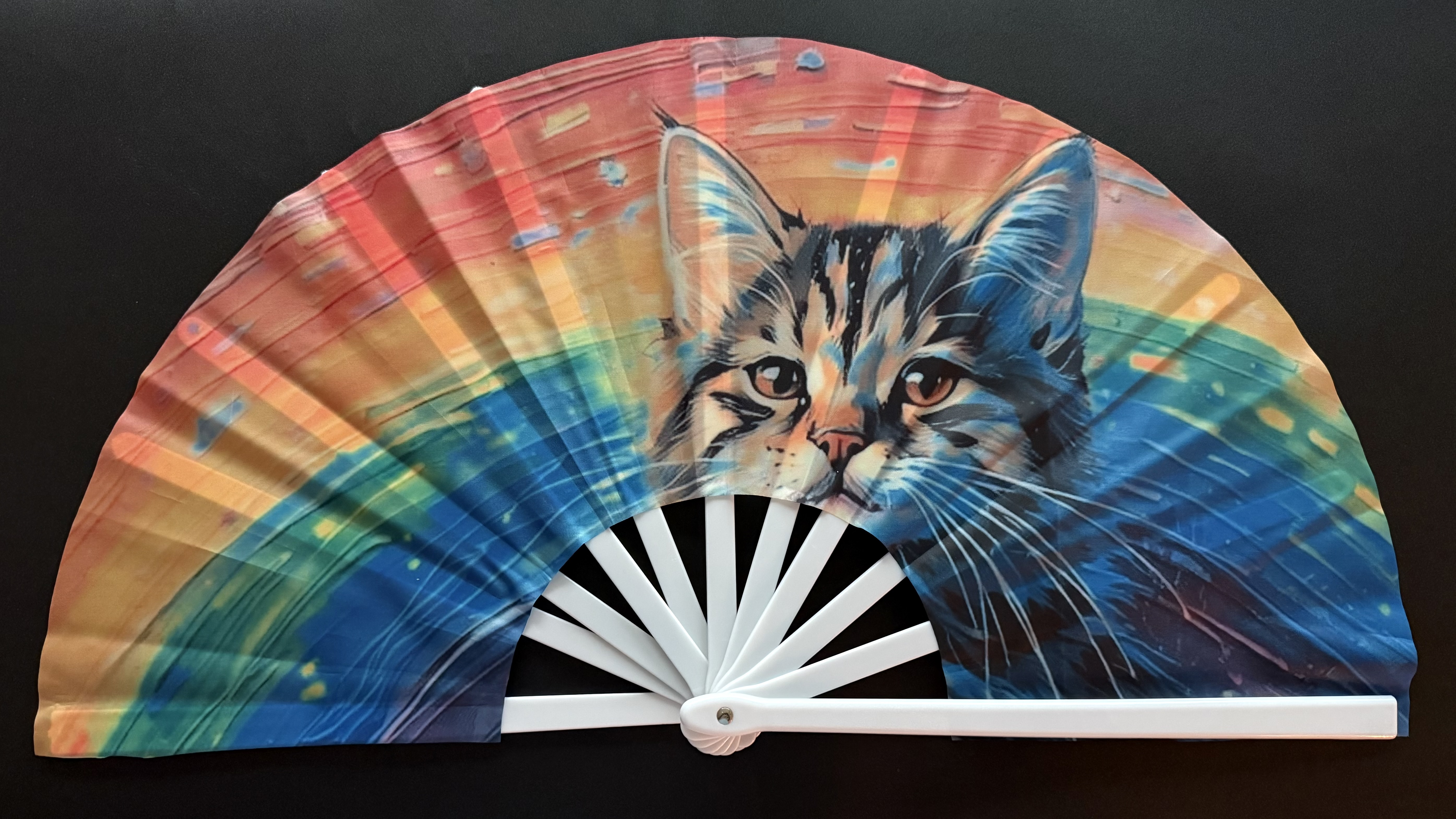 Clack Fan - Rainbow Cat
