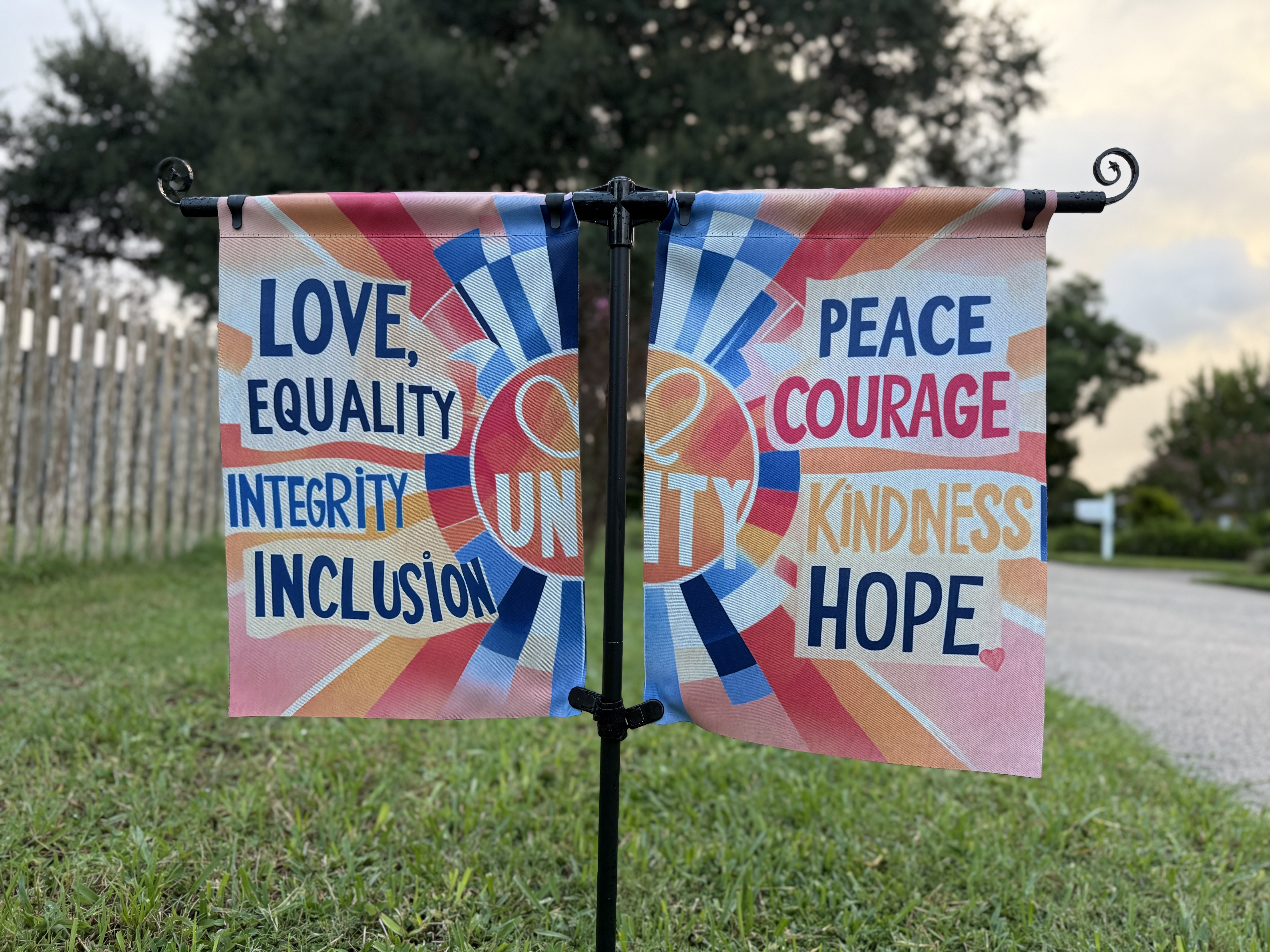 Double Garden Flag